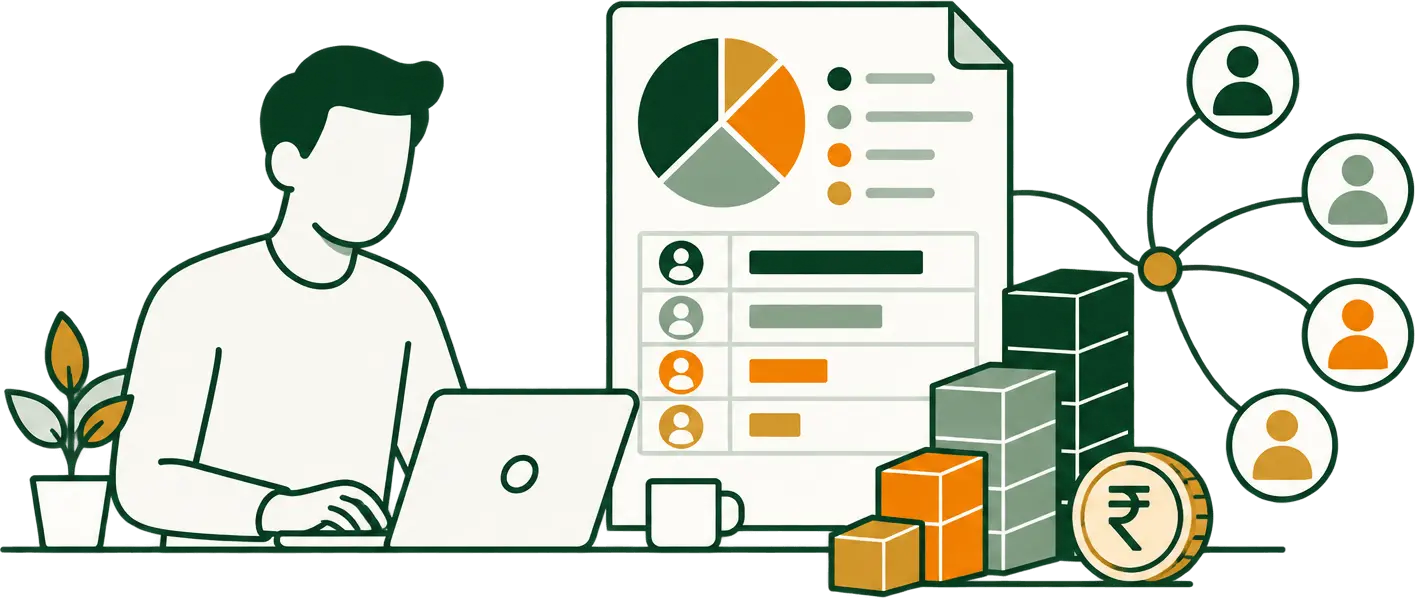 Capital and shareholding structure illustration